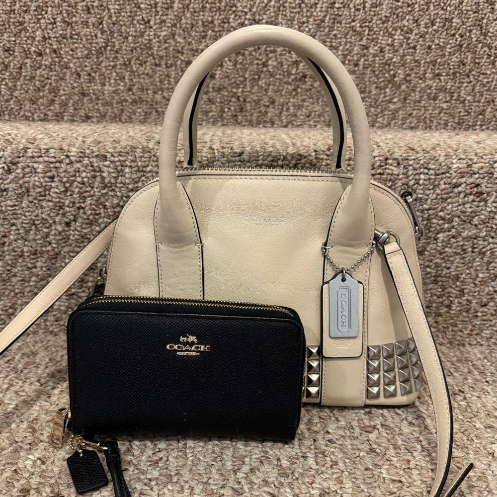 Coach bundle!!! Coach crossbody purse and Coach wallet!